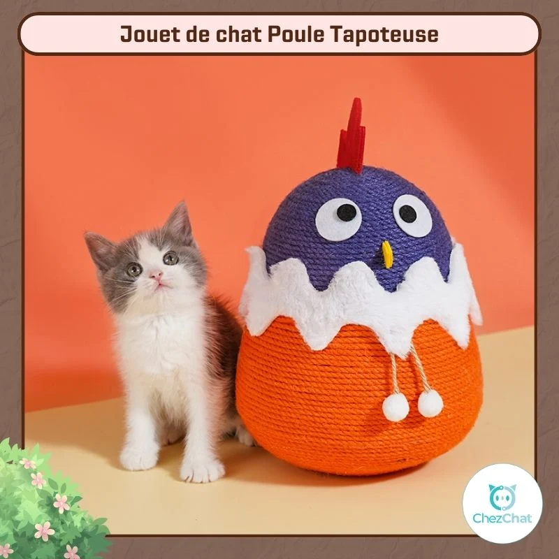 Jouet de chat Poule Tapoteuse