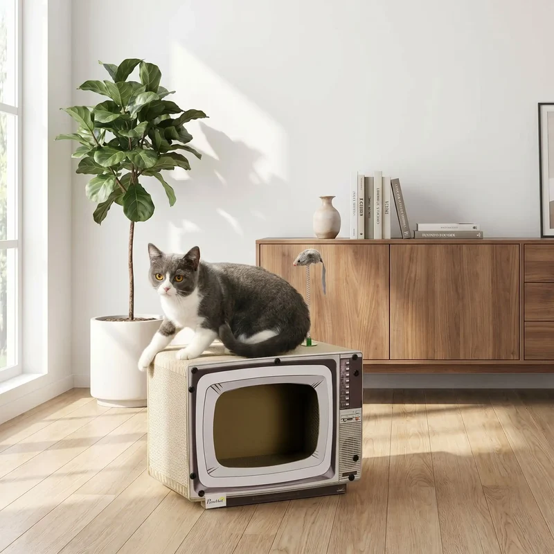 Griffoir en carton pour chat - TvCat
