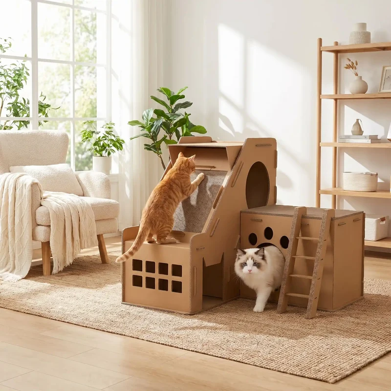 Griffoir chat carton - Château