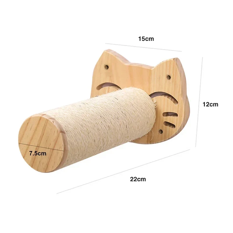 Arbre a chat Mural en Bois (hamac, escalier, griffoir) - AventureCiel
