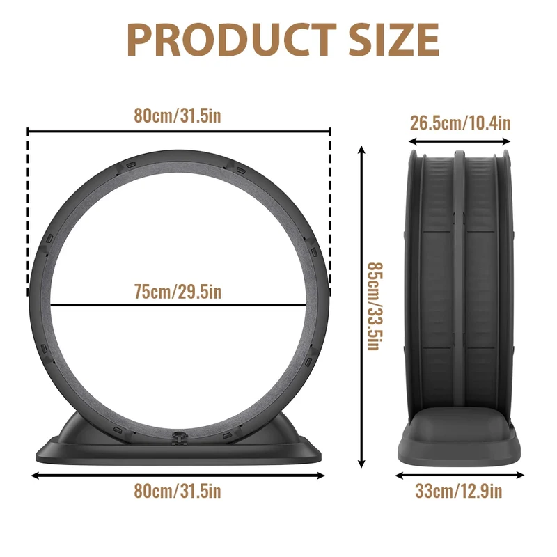 Roue d'exercice pour chat — 80 cm