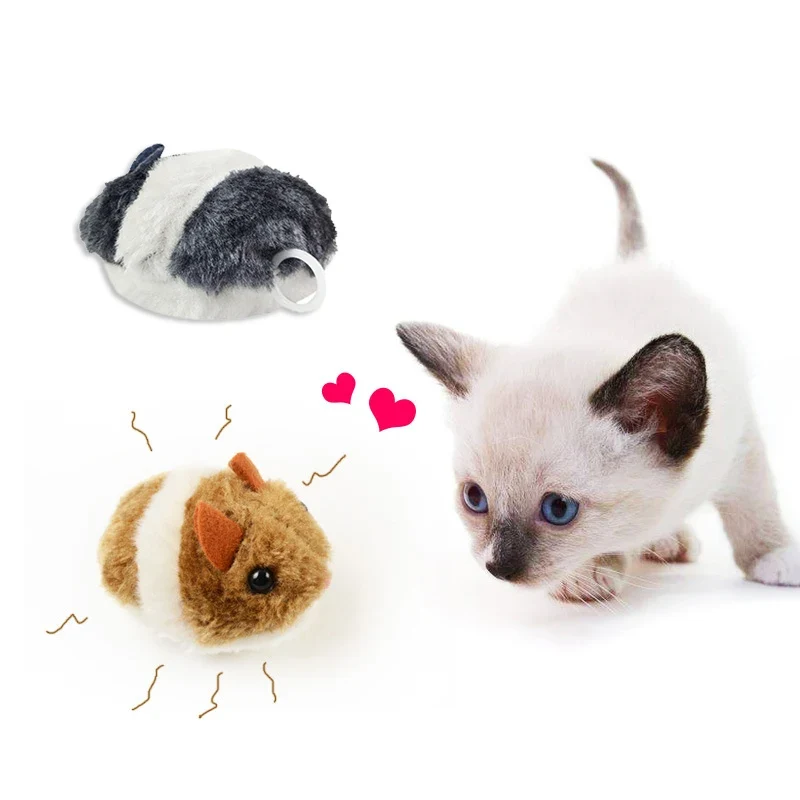 Souris mécanique à tirette pour chat