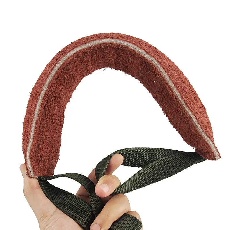 Boudin de mordant en cuir et toile