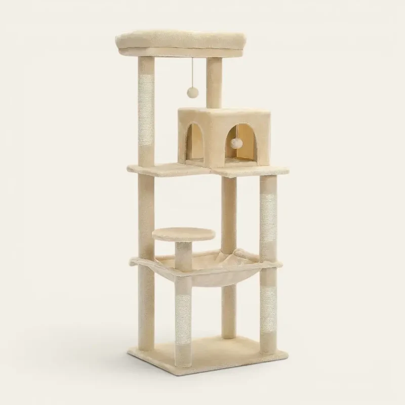 Gros arbre à chat – Multi-niveaux pour la maison multi-félins