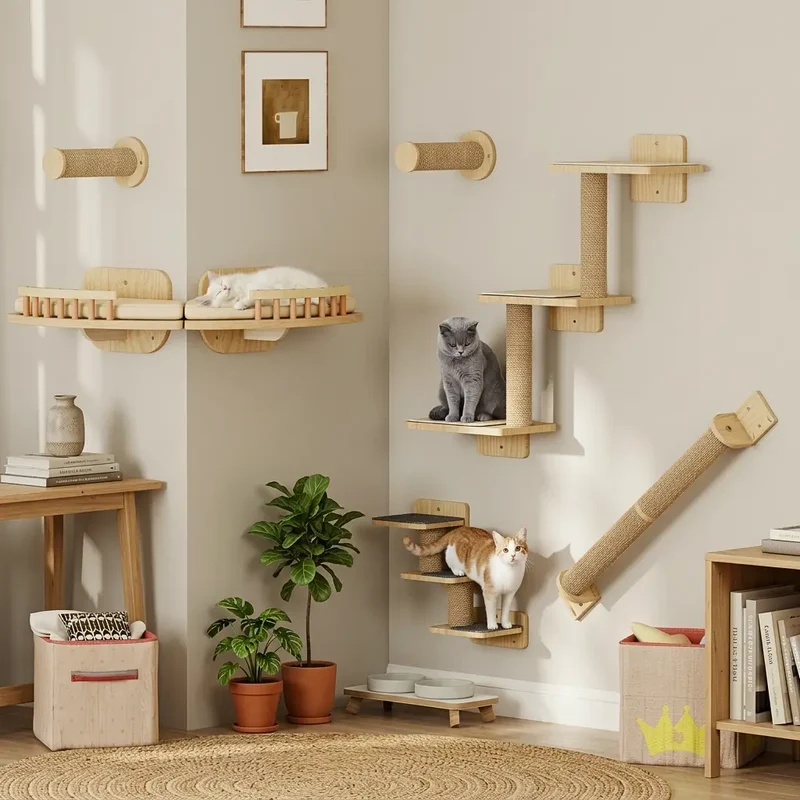 Kit arbre à chat mural – Tout le nécessaire pour équiper le mur