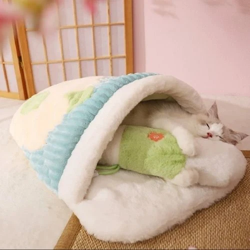 sac de couchage chat apaisant