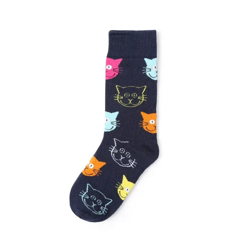 Chaussette Motif Tête de chat