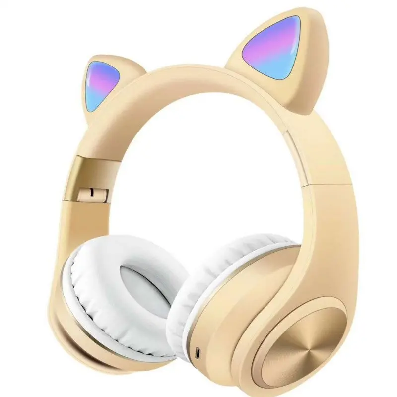Casque Bluetooth Sans fil avec Oreilles de Chat