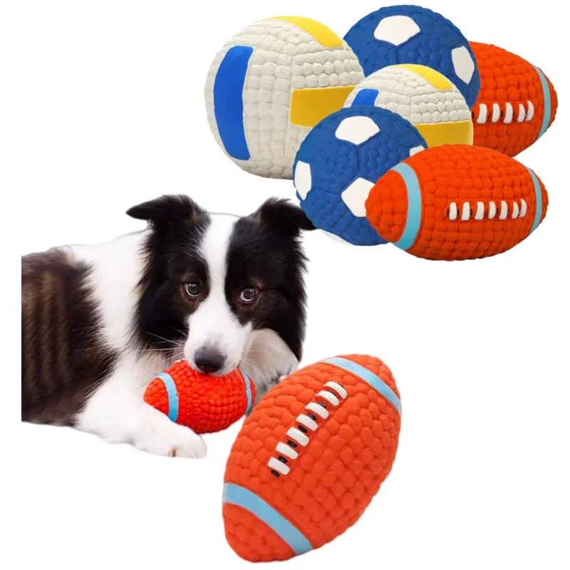 Balles sonores en latex pour chien