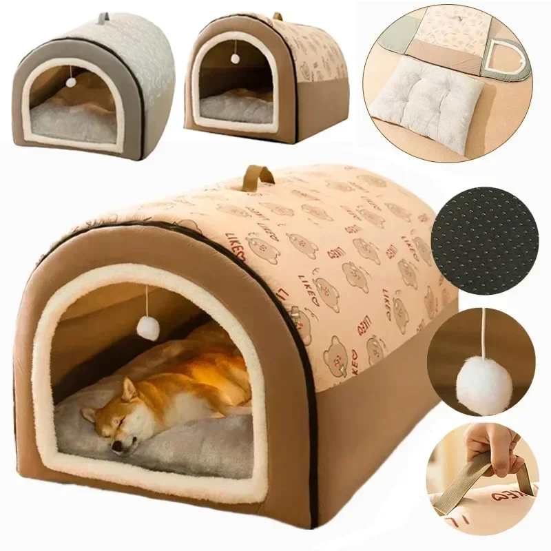 Niche douillette déhoussable pour chien