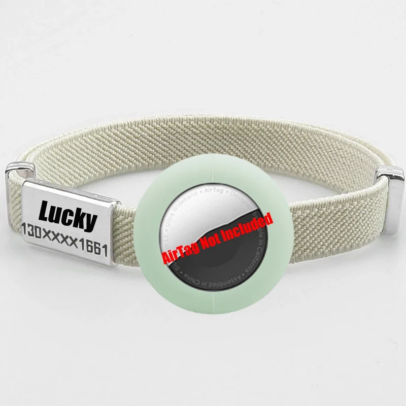 Collier chat avec porte-AirTag en silicone