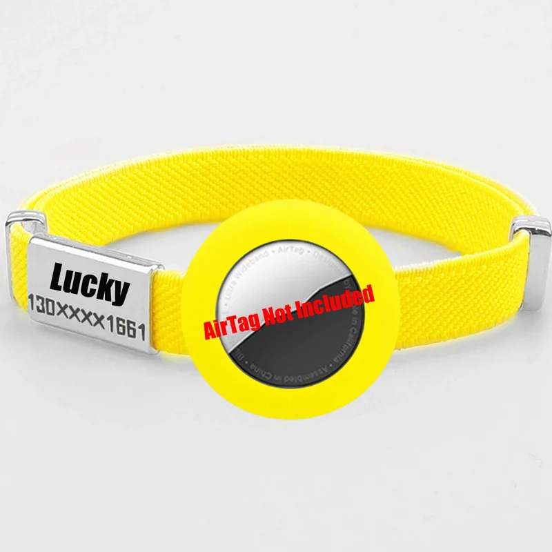 Collier chat avec porte-AirTag en silicone