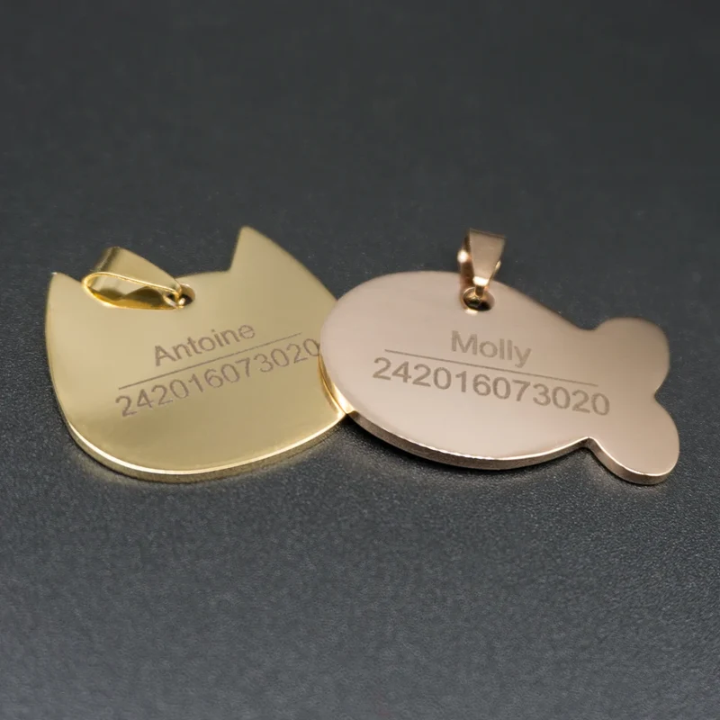 Médaille gravée en acier inoxydable
