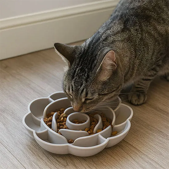 Gamelle anti glouton chat | FloralEat