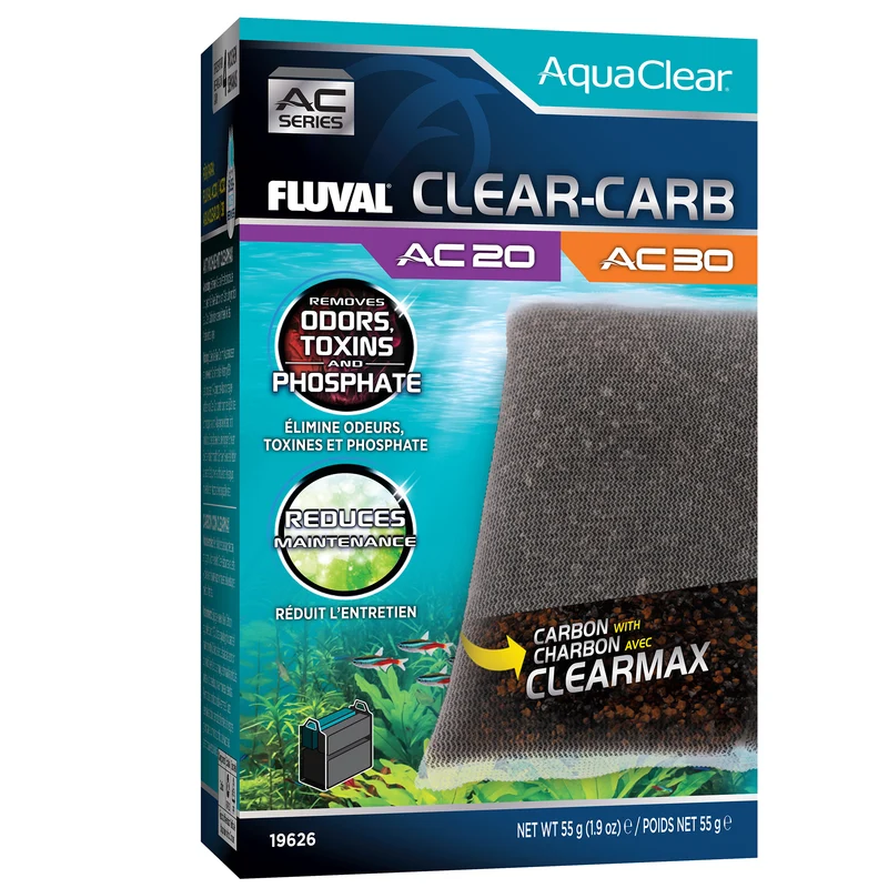Clear-Carb for AquaClear AC20/AC30 Power Filter, 1.9 oz / 55 g