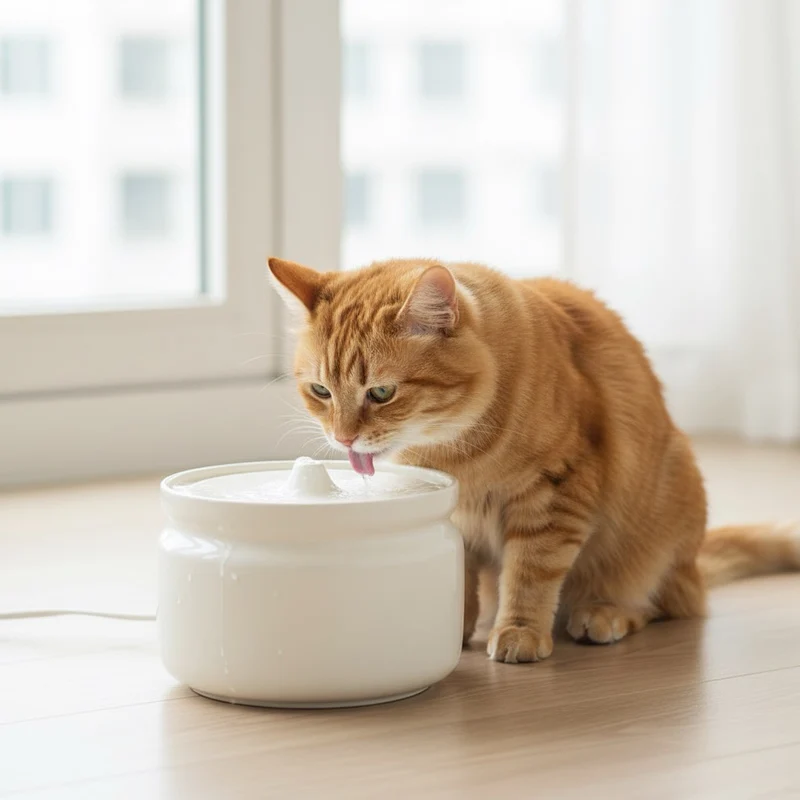 Fontaine à eau chat ceramique ultra silencieuse - FonteGatto™