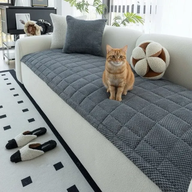 Protection canapé chat polaire Matelassée Antidérapant - FurSafe