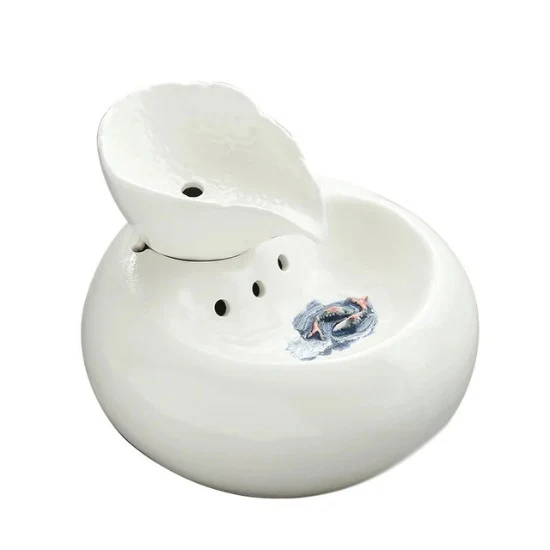 Fontaine a eau pour chat ceramique - Lotus