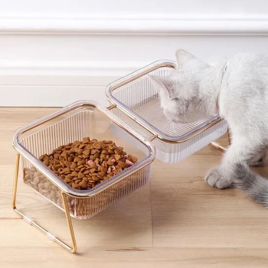Gamelle chat - Désign Premium Surélevée - Lux