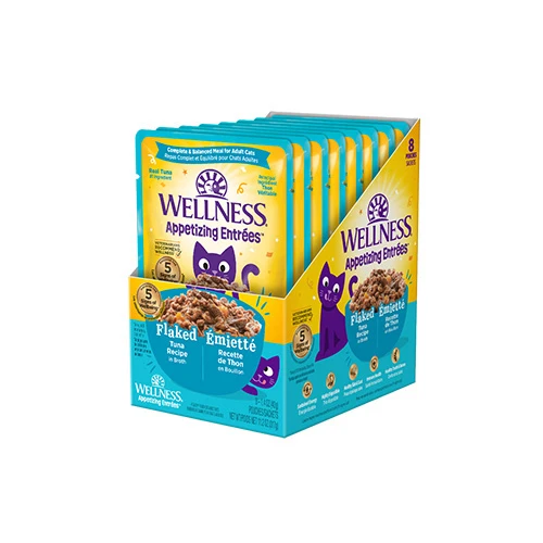 Wellness - Appetizing Entrées - Flaked Tuna Recipe in Broth Wet Cat Food (1.4oz)