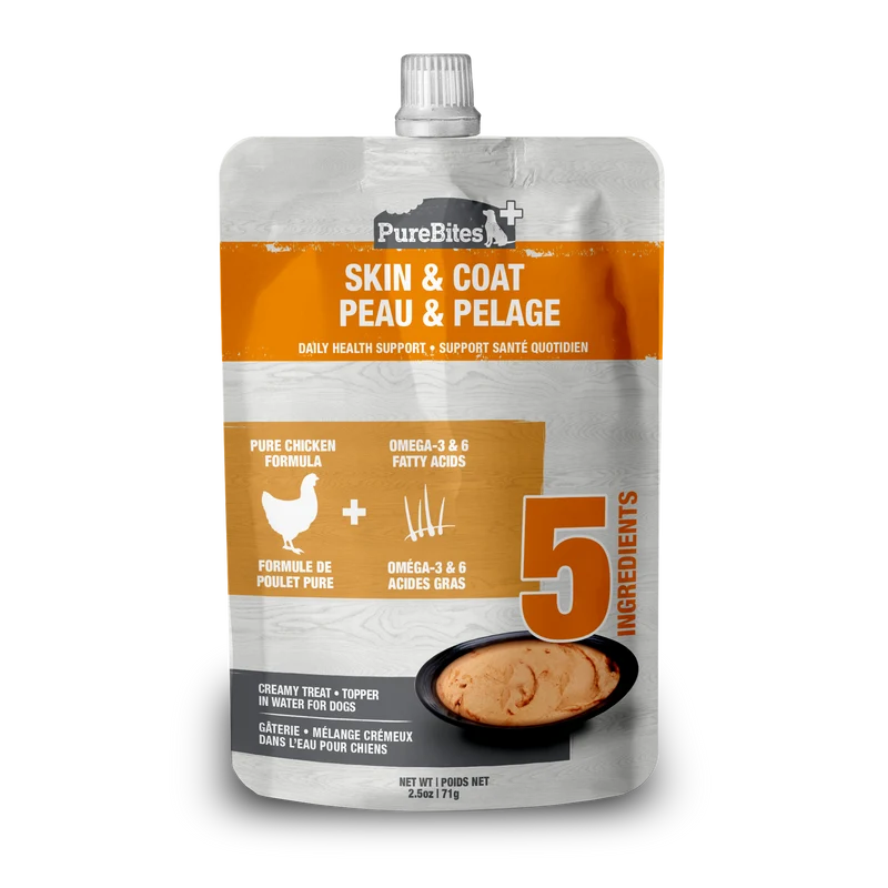 PureBites Dog Squeezables - Skin & Coat (71g)