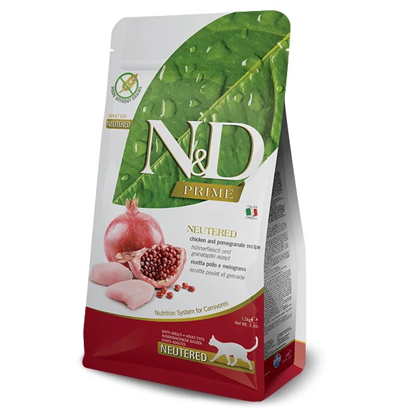Farmina N&D (Natural & Delicious) - Prime Chicken & Pomegranate Neutered Cat Food (11lb)