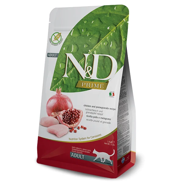 Farmina N&D (Natural & Delicious) - Prime Chicken & Pomegranate Cat Food (3.3lb, 11lb)