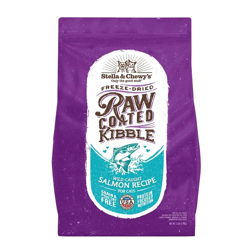 Stella & Chewy's - Raw Coated Kibble Wild-Caught Salmon Cat Food (5lb)