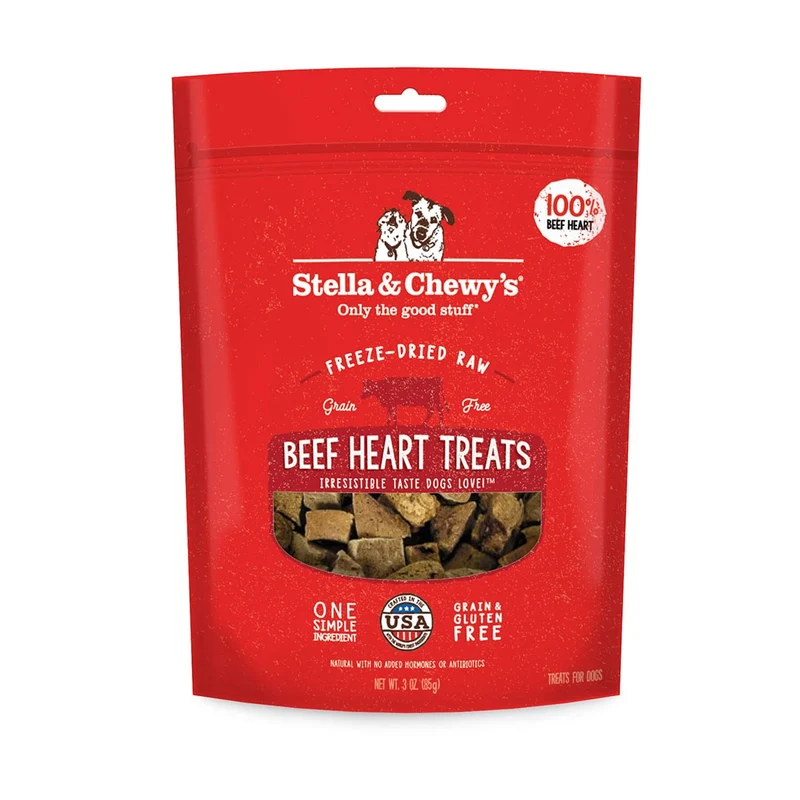 Stella & Chewy's Beef Heart Dog Treats (3oz)