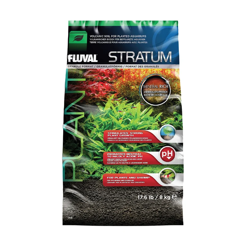 Fluval Stratum Volcanic Aquarium Soil - 8 kg (17.6 lb)