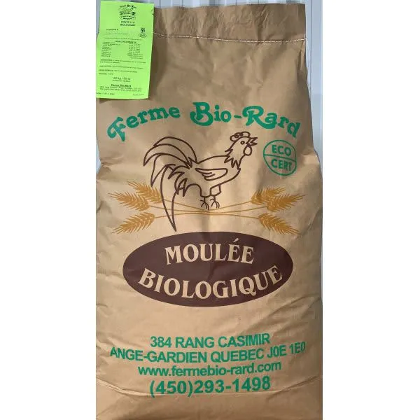 Moulée de Croissance & Finition Biologique pour Poulets Bio-Rard