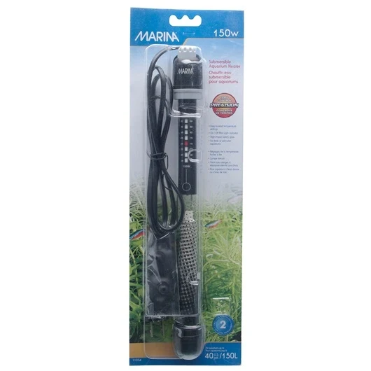 Marina Submersible Pre-Set Aquarium Heater - 150 W - 27 cm (10.6”)