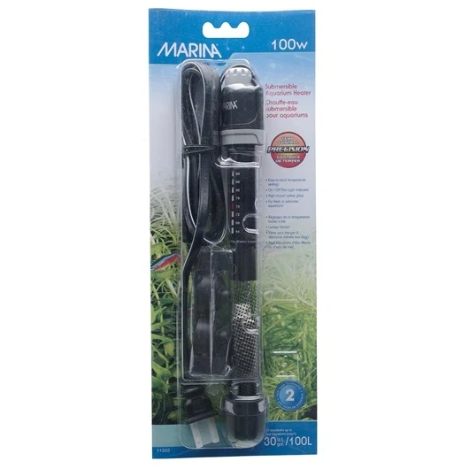 Marina Submersible Pre-Set Aquarium Heater - 100 W - 22 cm (8.5”)