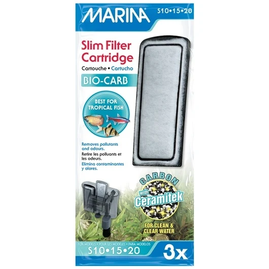 Marina Bio Carb Cartridge for Slim Filters - 3 pack
