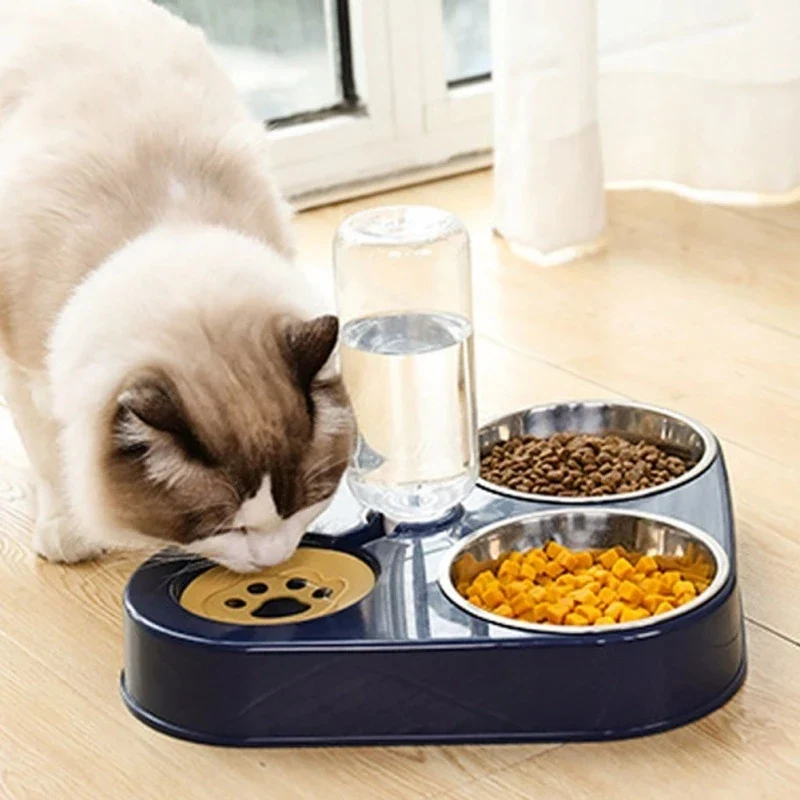 Gamelle pour chat - Avec distributeur d'eau