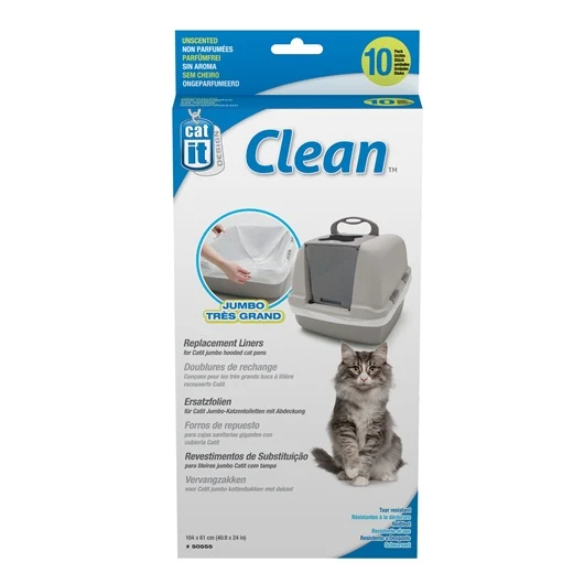 Catit Clean Liners for Jumbo Cat Pan - 10 pack - Unscented