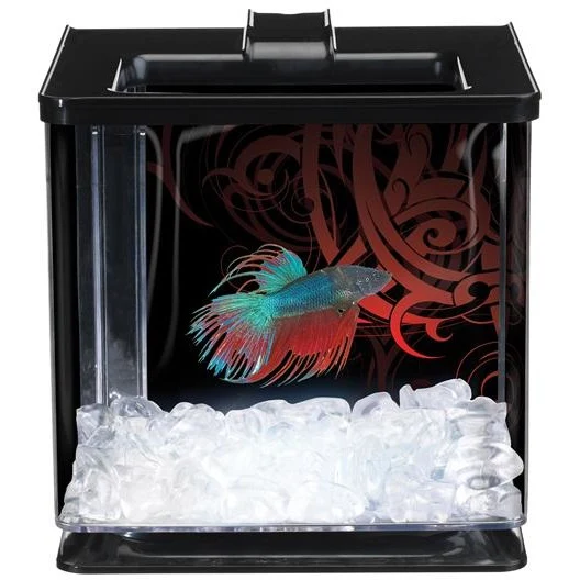 Marina Betta Special Edition EZ Care Aquarium - Black - 2.5 L (0.7 US Gal)
