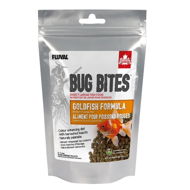 Fluval Bug Bites Goldfish Medium to Large 5-7mm Sticks for Goldfish 100g