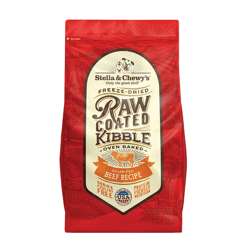 Stella & Chewy's - Raw Coated Kibble - Grass-Fed Beef Dog Food