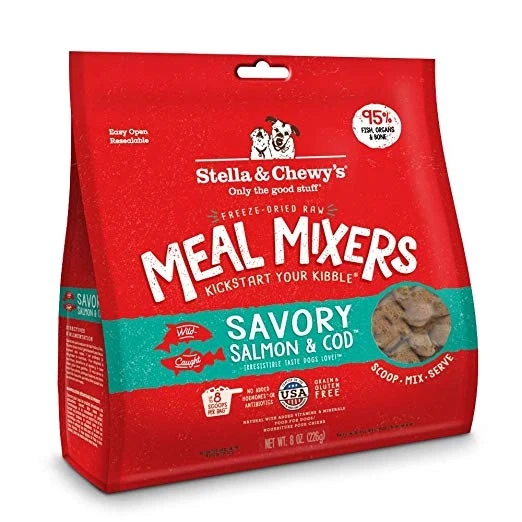 Stella & Chewy's - Savory Salmon & Cod Meal Mixers - Freeze-Dried Dog Food