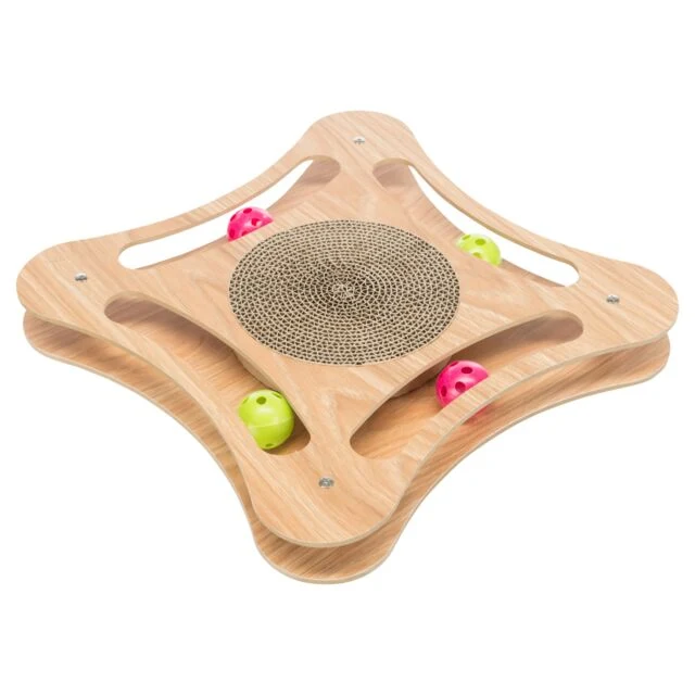 Jeu en Bois avec Balles et Griffoir - Trixie