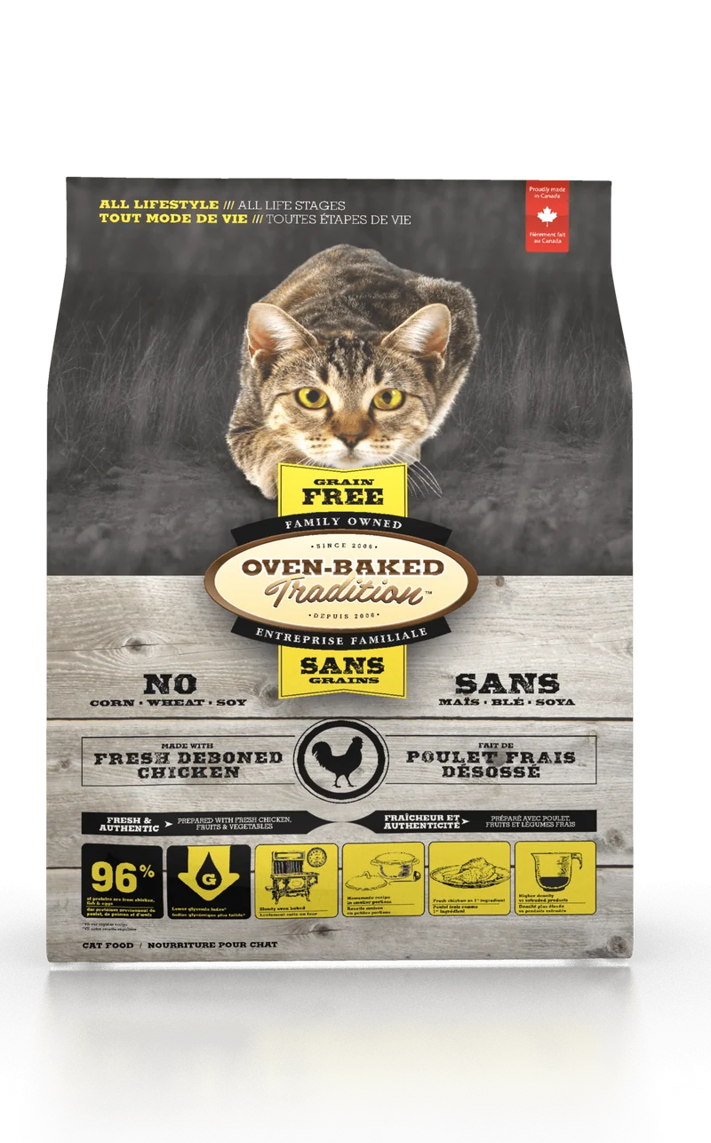 Oven-Baked Tradition poulet nourriture sans grain chat (produit du Quebec)