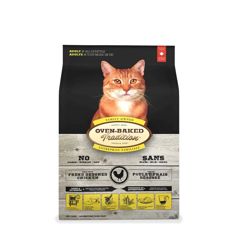 Oven-Baked Tradition poulet nourriture chat (produit du Quebec)