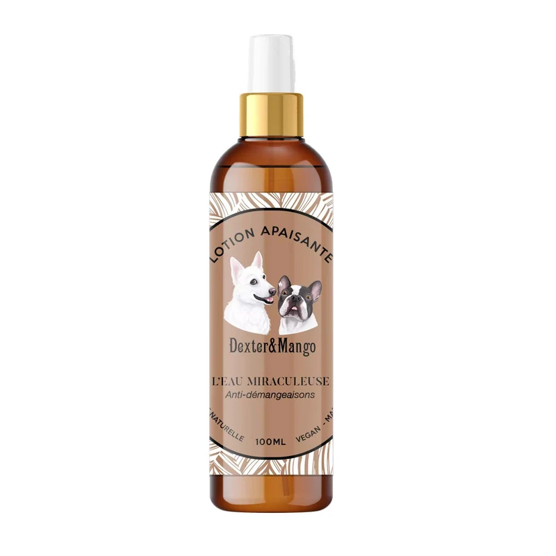 Lotion anti démangeaisons pour chien - Modèle L'EAU MIRACULEUSE
