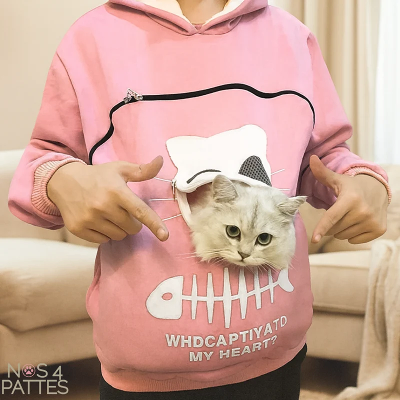 Sweat kangourou pour chien & chat – Porte-animal confortable et mains libres