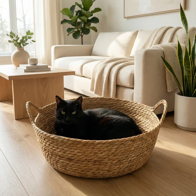 Panier chat osier - CatCocoon™