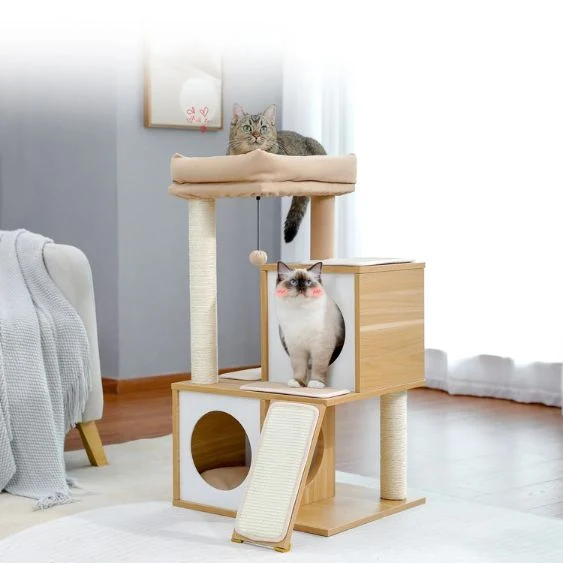 ARBRE A CHAT EN BOIS - WOODPURR™