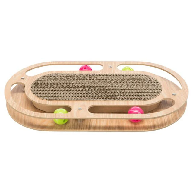 TRIXIE Griffoir Cadre en Bois avec Balles 46x4x25cm