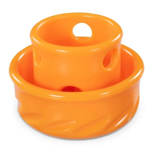 Messy Mutts Jouet pour petit chien ''Totally Pooched, Puzzle'n Play'' - Orange