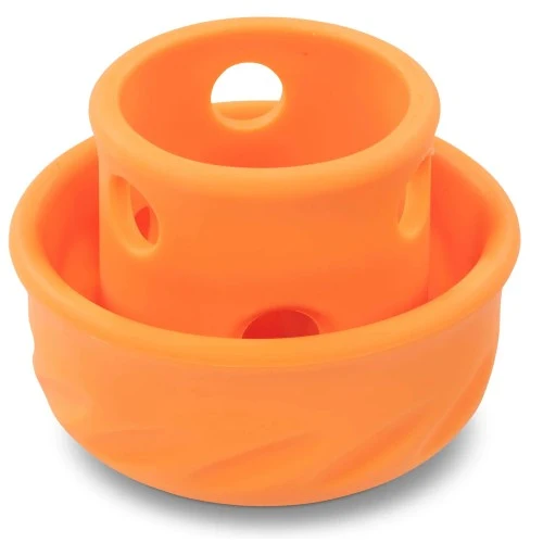 Messy Mutts Jouet pour chien ''Totally Pooched, Puzzle'n Play'' - Orange